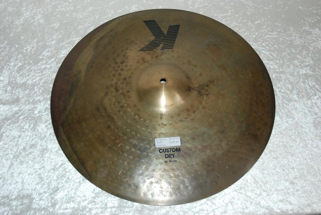 Zildjian K custom dry bekken 2960gr 20 inch  <25251252>, Gebruikt, ., Drums of Percussie, Ophalen of Verzenden