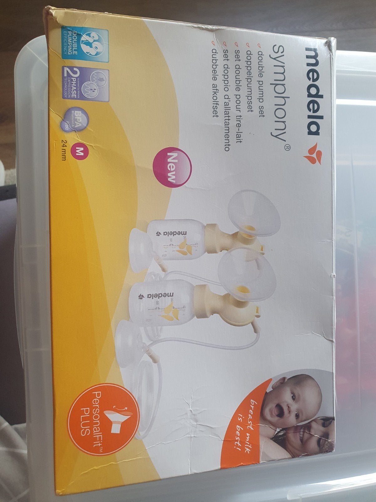 Medela symphony dubbele pomp set voor aan kolf., Ophalen, Borstkolf, Medela