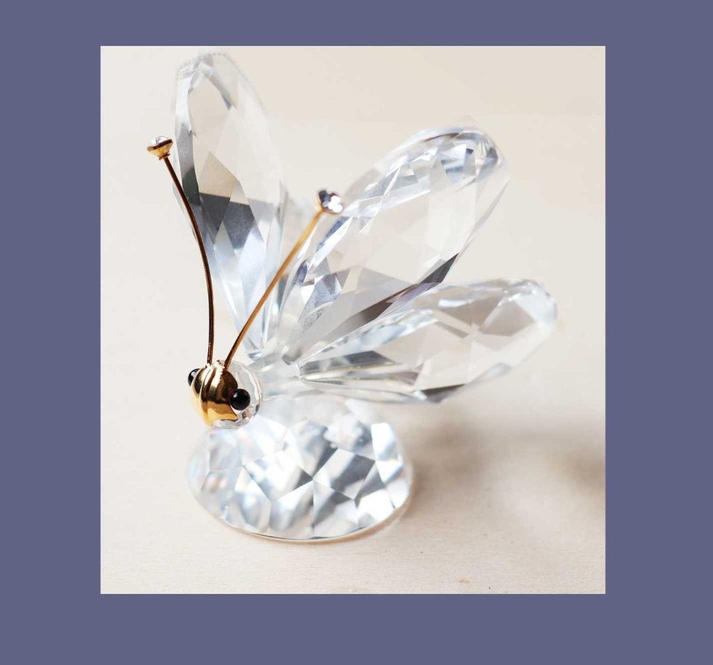 Swarovski Vlinder Groot compleet met doos en certificaat, Ophalen of Verzenden, Zo goed als nieuw, Figuurtje