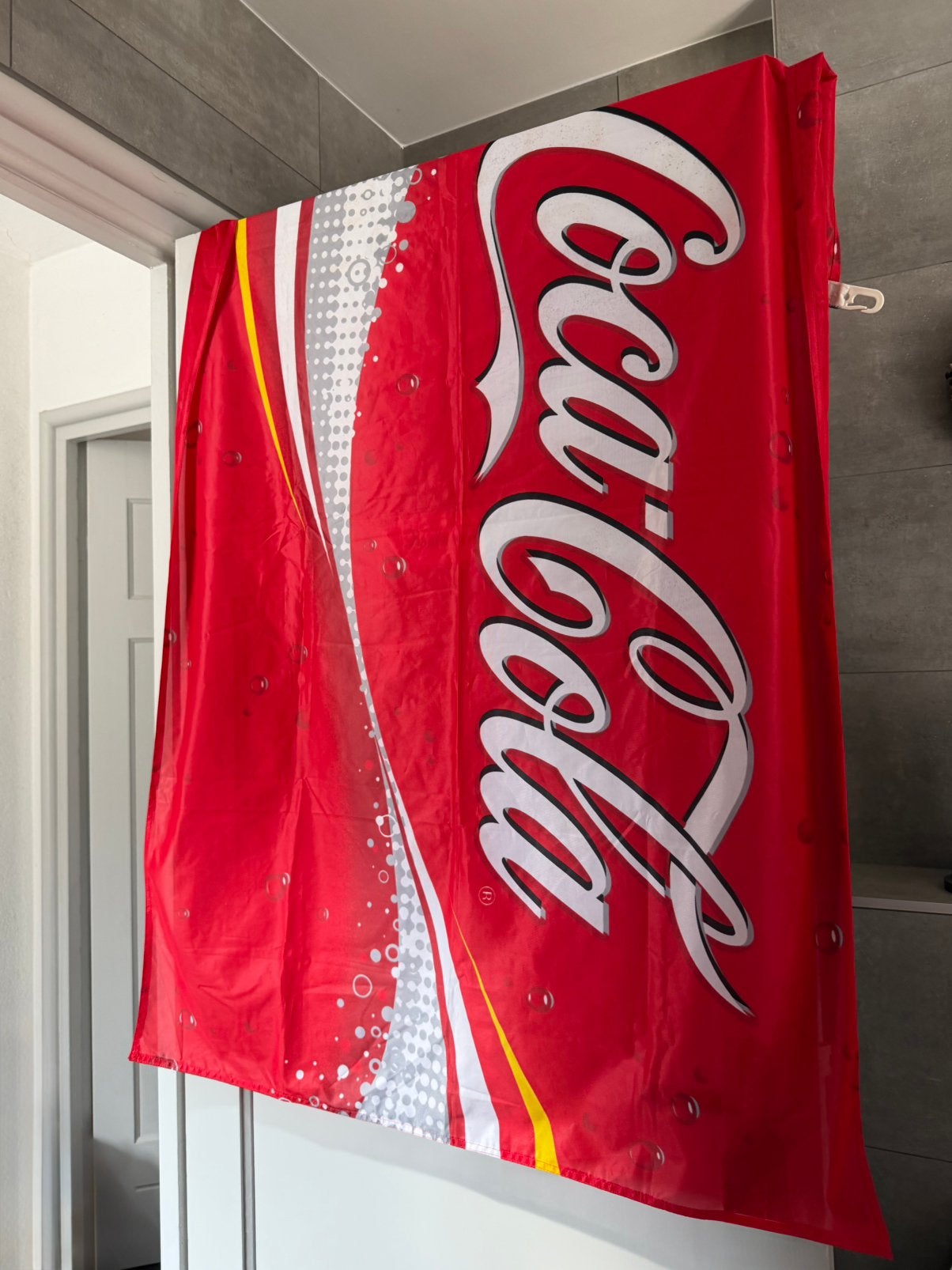 Vlag Coca cola, Ophalen of Verzenden, Zo goed als nieuw, Gebruiksvoorwerp