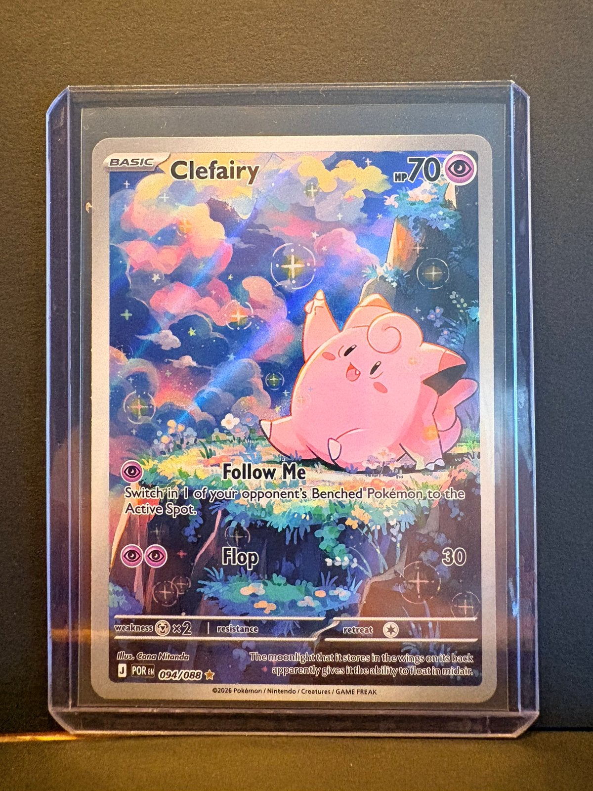 Clefairy 094/088 POR, Ophalen of Verzenden, Nieuw, Losse kaart, Foil