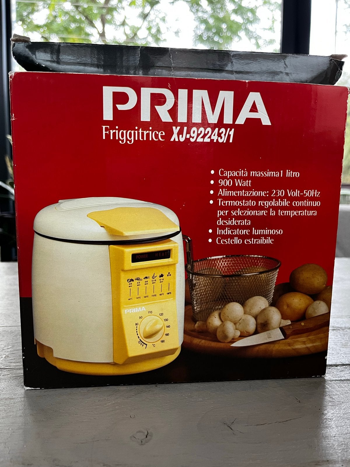 PRIMA Friggitrice XJ-92243/1 Mini Frituurpan - 1 Liter, Minder dan 1 liter, Ophalen of Verzenden, Nieuw, Uitneembare binnenpan