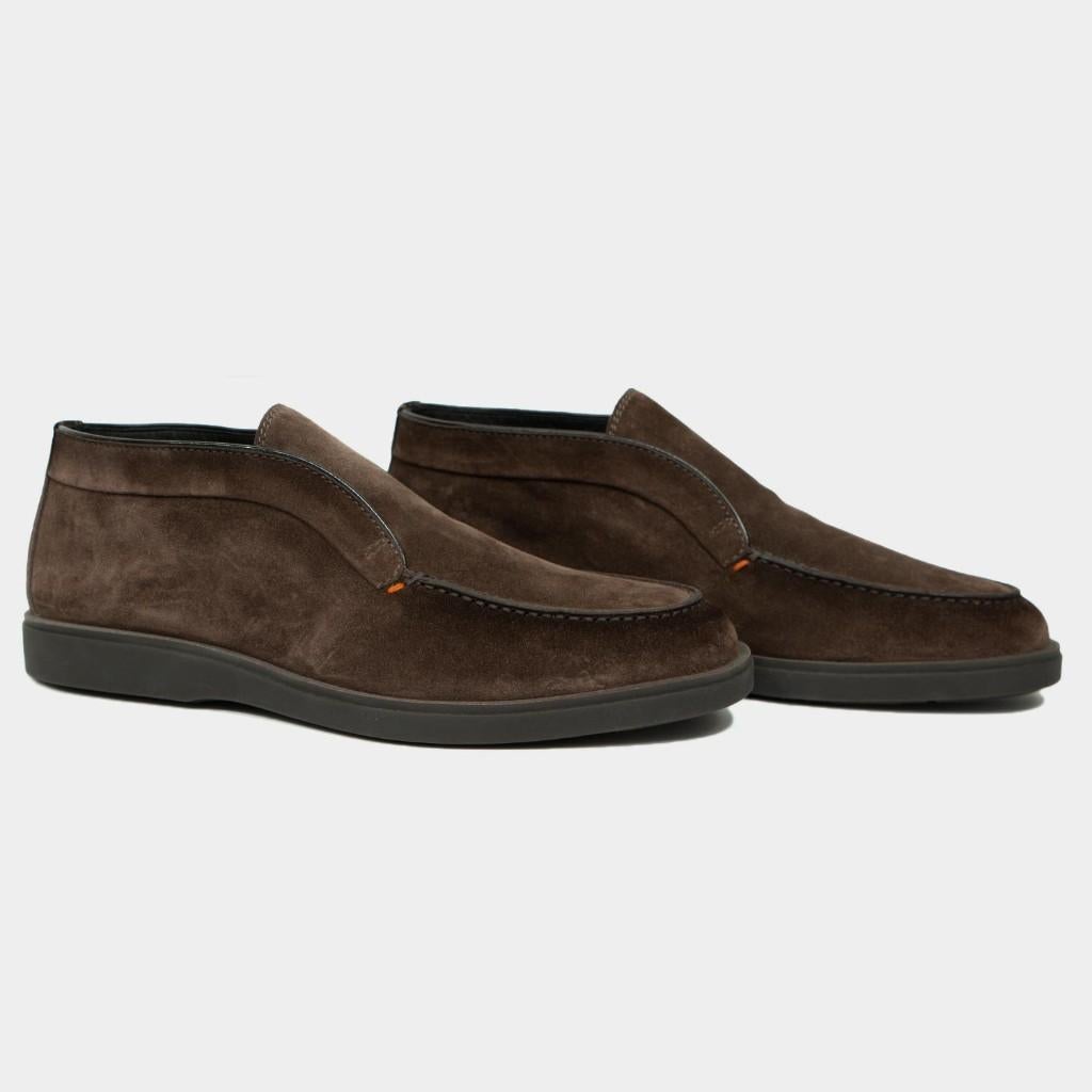 Santoni "Open Walk" Loafer Bruin Nieuw Maat 44, Loafers, Overige kleuren, Nieuw, Ophalen of Verzenden