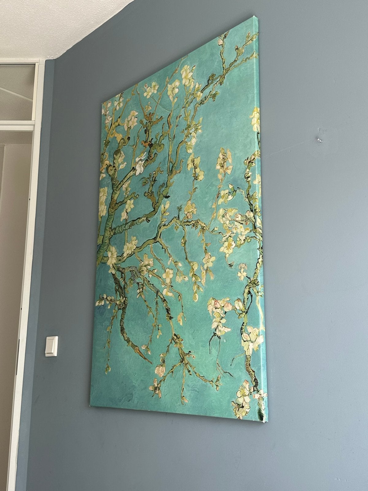 Schilderij 'Amandelbloesem' van Van Gogh - Canvas, Ophalen of Verzenden