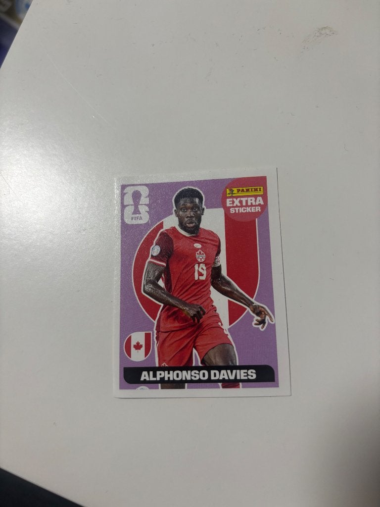 Panini FIFA World Cup 2026 Extra Sticker Alphonso davies, Ophalen of Verzenden, Nieuw, Overige typen