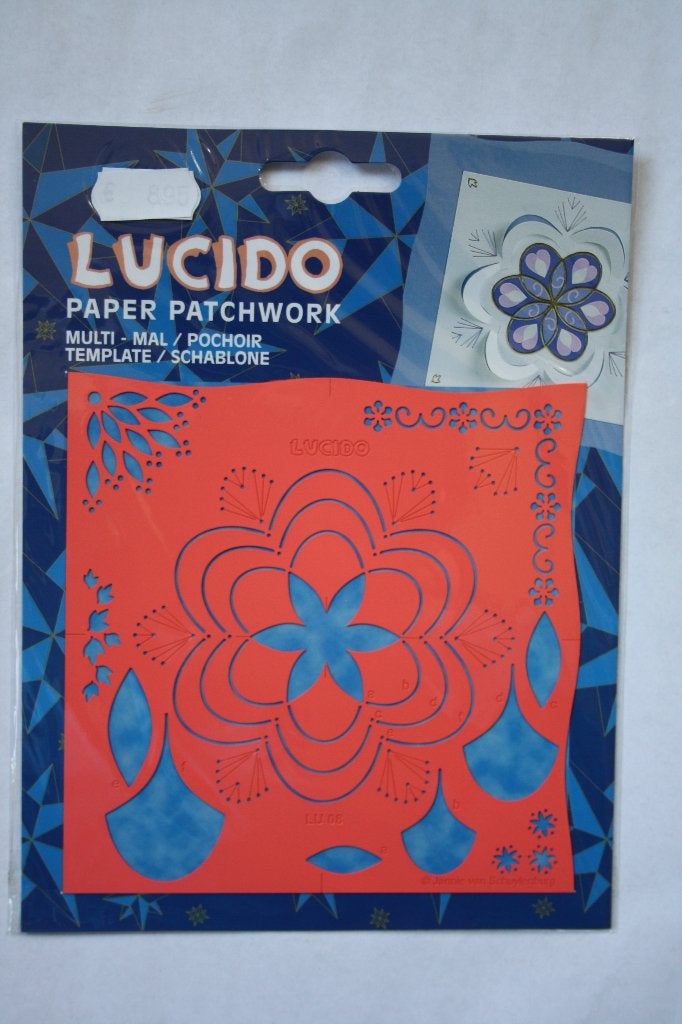 Lucido paper patchwork multimal dubbele bloem LU08, Verzenden, Nieuw, Natuur, Pons of Mal