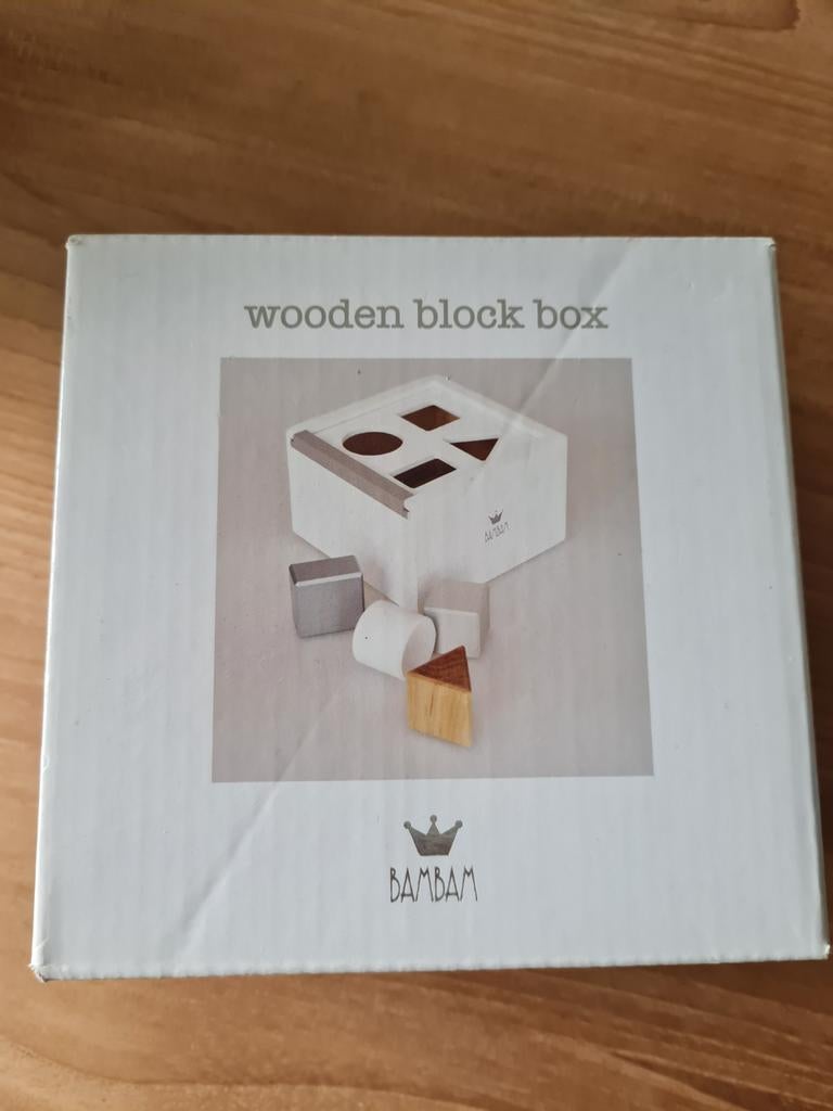 BamBam houten blokkendoos,  nieuw, Ophalen, Nieuw