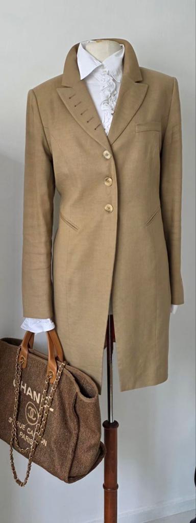 Pauw Scapa koetsiersjas linnen 42/44, Kleding | Dames, Pauw Scapa, Overige kleuren, Verzenden, Maat 42/44 (L)