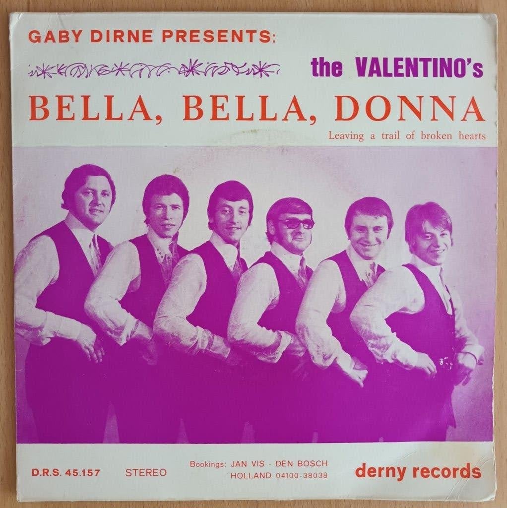 The Valentino`s - Bella, Bella, Donna, Fotohoes, Ophalen of Verzenden, Zo goed als nieuw, Pop