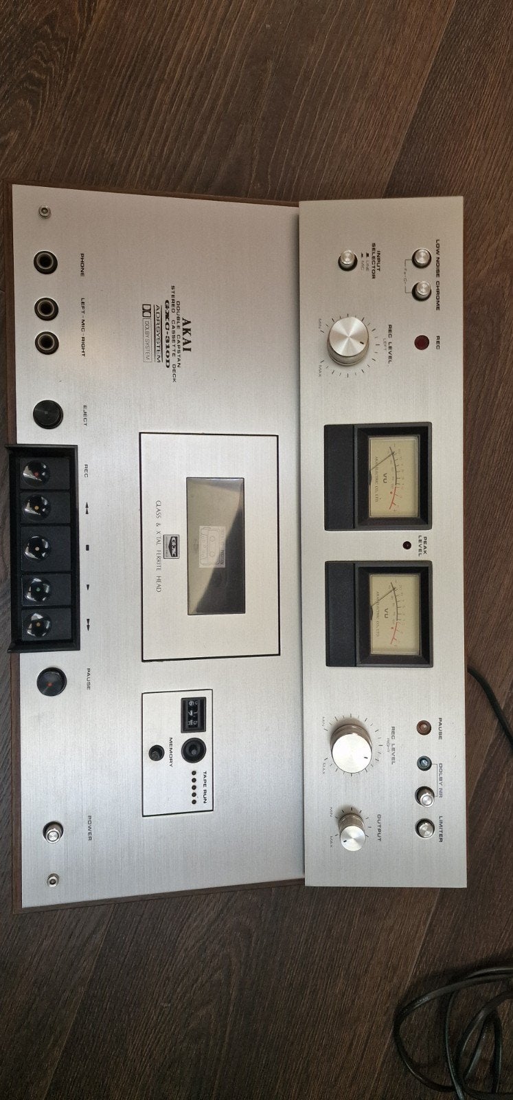 Akai GXC 310 Cassettedeck - Vintage Hifi, Audio, Tv en Foto, Cassettedecks, Enkel, Akai, Tape counter, Ophalen