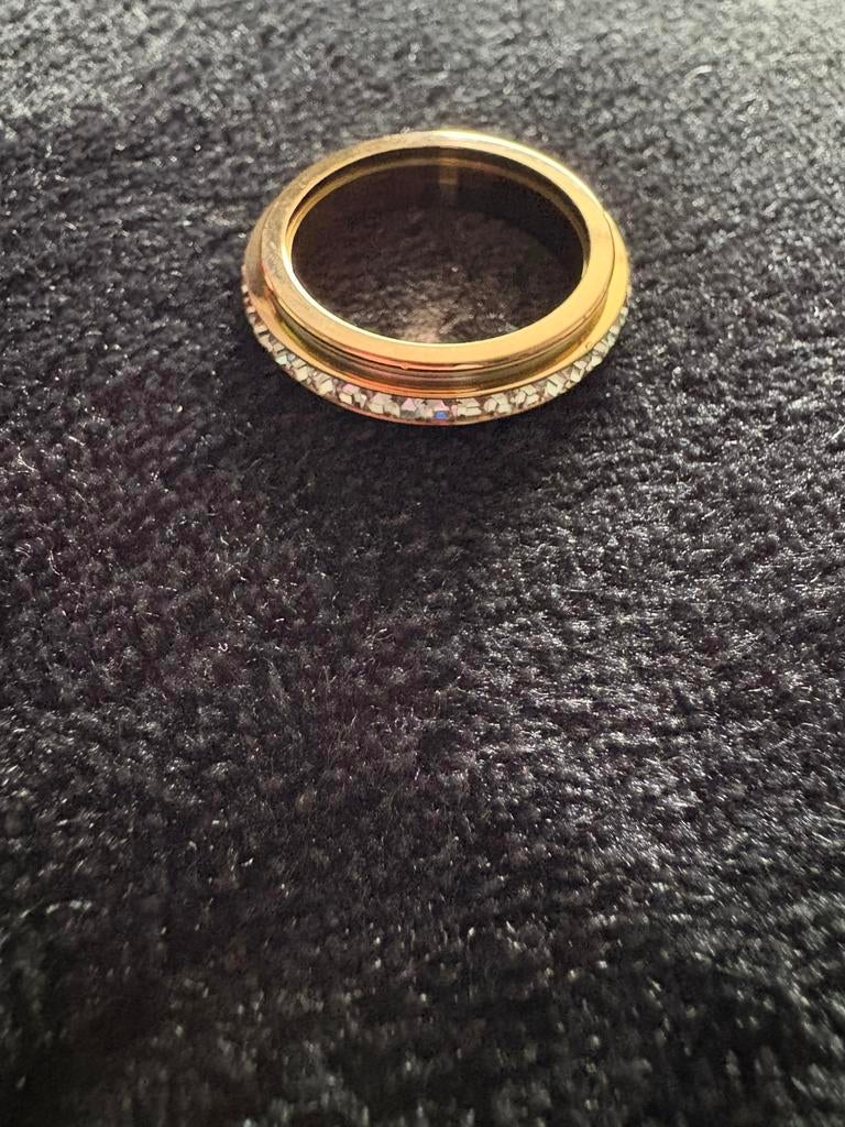 Anti stress draai ring rose goud., Sieraden, Tassen en Uiterlijk, Ringen, 18 tot 19, Nieuw, Ophalen of Verzenden, Dame