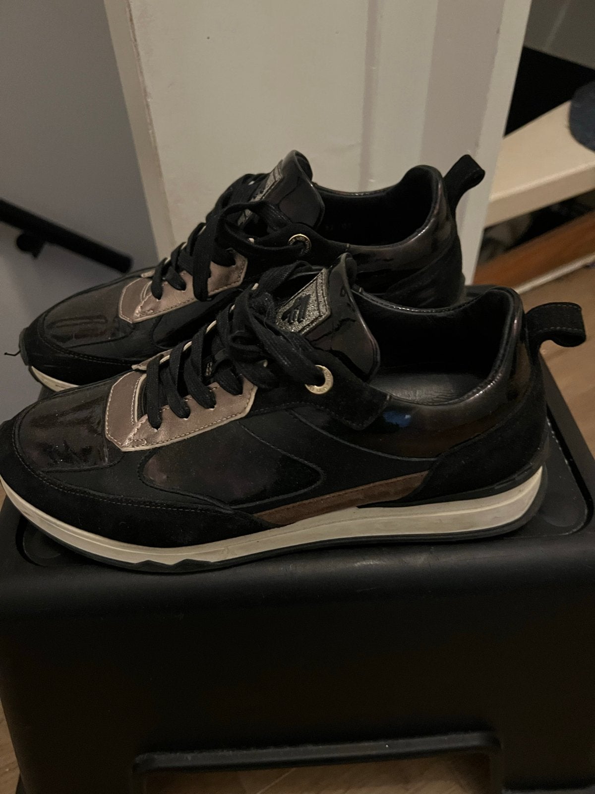 Floris van Bommel schoenen maat 40 dames slechts 75,00, Ophalen of Verzenden, Zo goed als nieuw, Zwart, Sneakers of Gympen