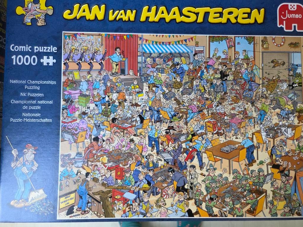 Jan van Haasteren Comic Puzzel - NK Puzzelen 1000 stukjes, Ophalen, 500 t/m 1500 stukjes, Zo goed als nieuw, Legpuzzel