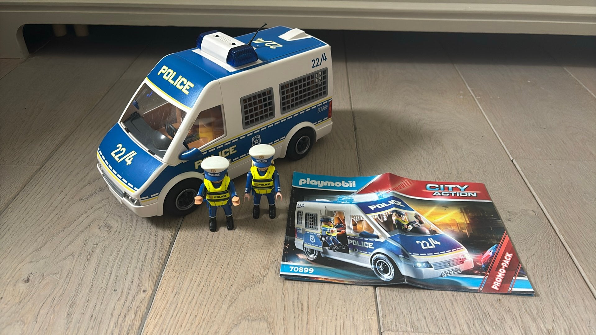 Playmobil city action - politie bus - 70899, Complete set, Voertuig, Ophalen of Verzenden, Zo goed als nieuw