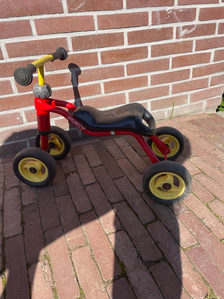 Puky loopfietsje rood/geel - Ideaal voor de kleintjes!, Ophalen, Gebruikt, Loopfiets