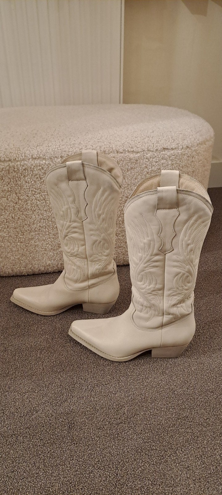 Sacha beige dames laarzen, mt 40, Hoge laarzen, Verzenden, Beige, Zo goed als nieuw