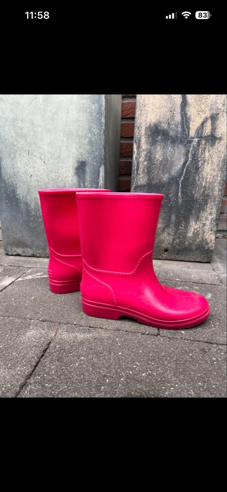 Roze regenlaarzen maat 32, Ophalen, Zo goed als nieuw, Meisje