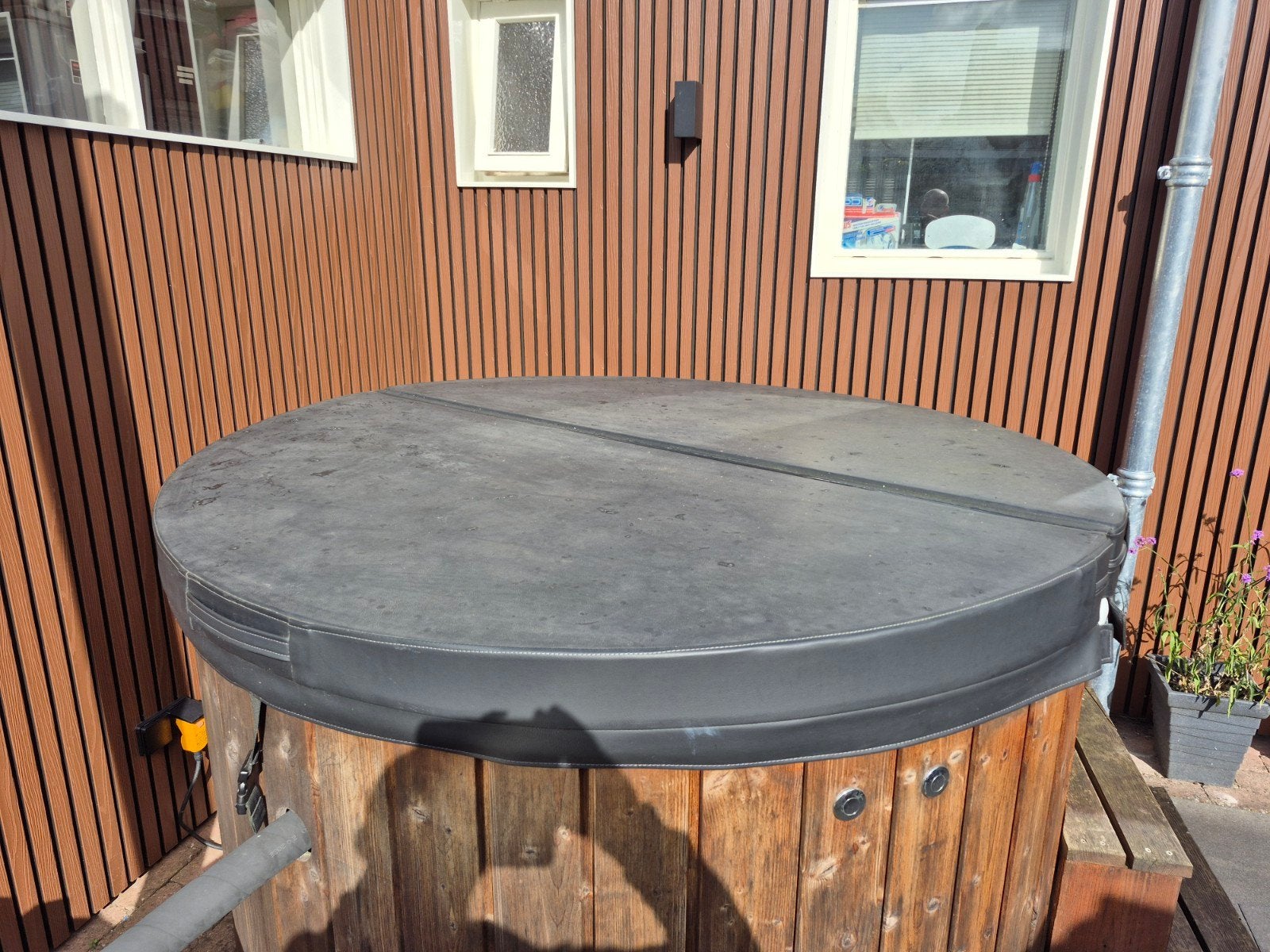 Cover t.b.v een hottub, Tuin en Terras, Ophalen of Verzenden, Gebruikt, Afdekzeil, Vast