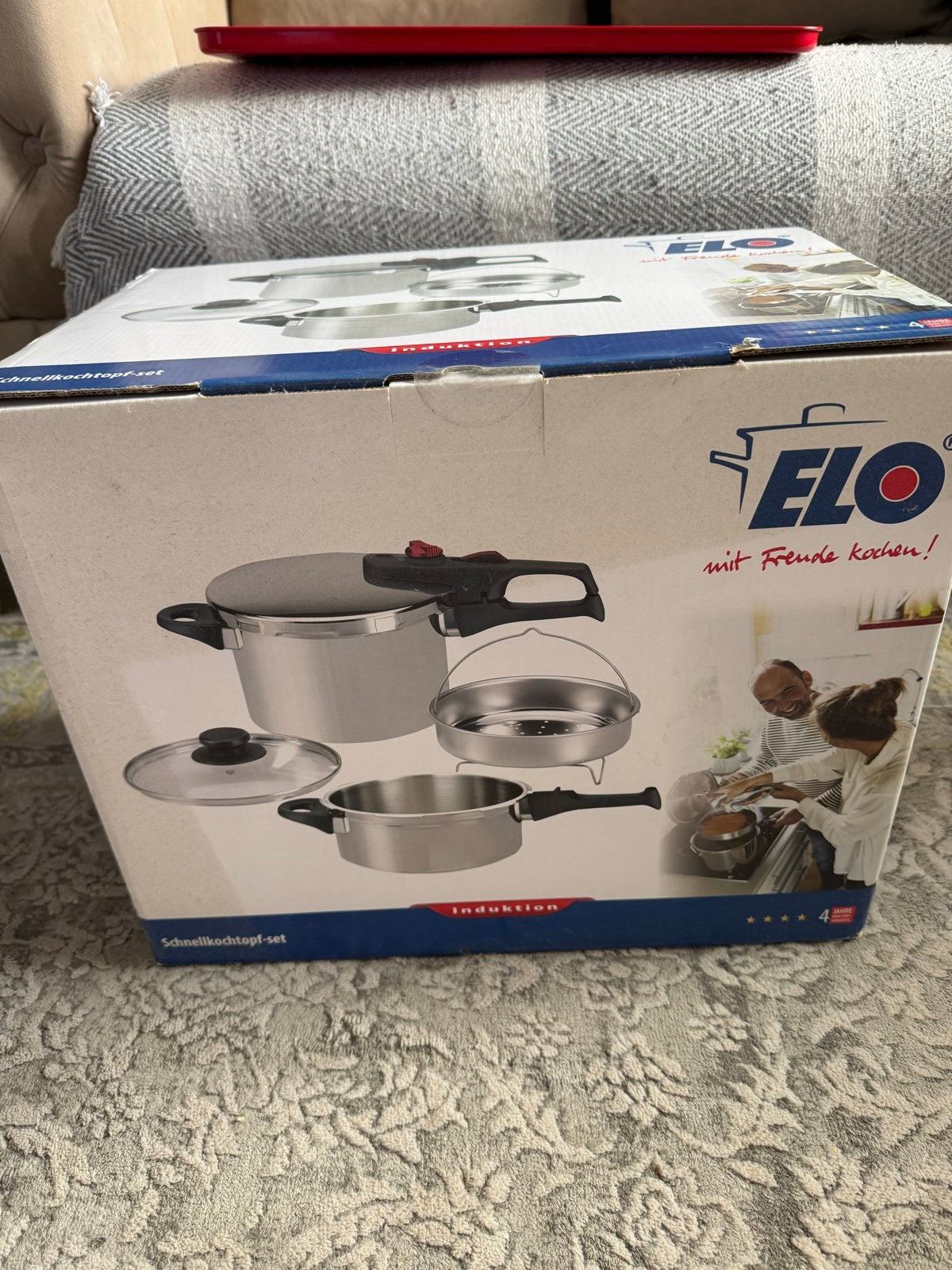 ELO Snelkookpan Set 7-delig - Inductie Geschikt, Snelkookpan, Nieuw, Ophalen of Verzenden, Rvs