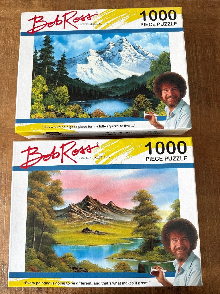 Bob Ross puzzels, Ophalen, 500 t/m 1500 stukjes, Zo goed als nieuw, Legpuzzel