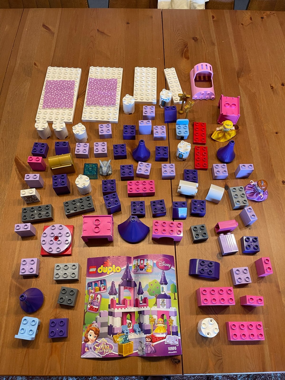 Duplo 10595 Sofia het prinsesje Koninklijk kasteel compleet, Ophalen, Zo goed als nieuw, Compleet, Complete set