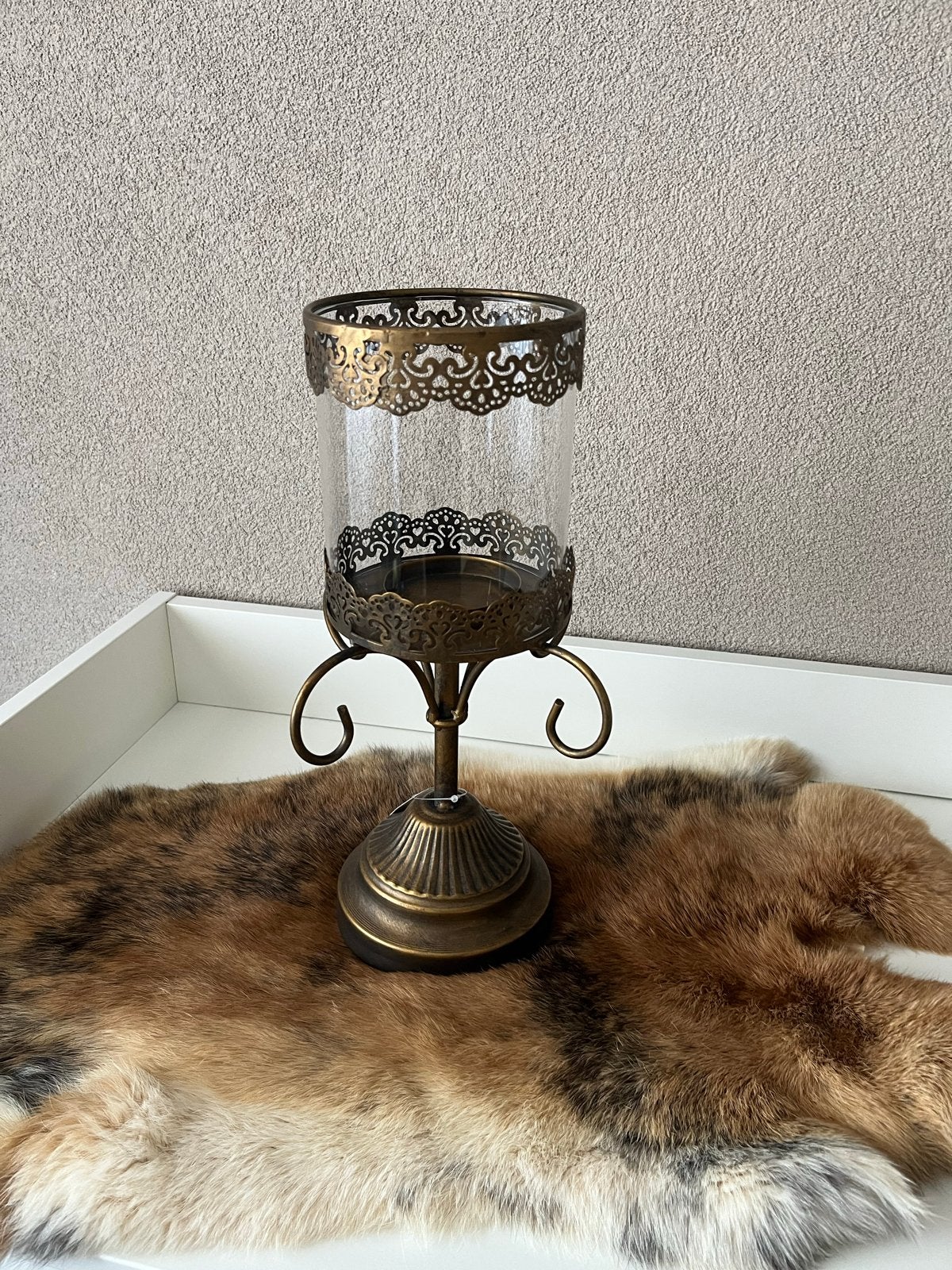 Baroque windlicht, Ophalen, Bruin, Overige merken, Zo goed als nieuw