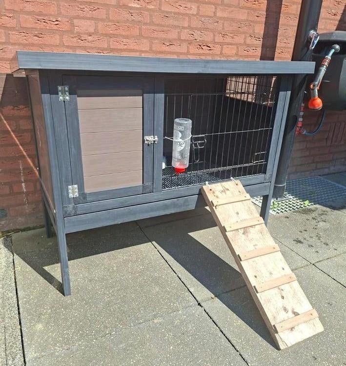 Konijnenhok voor buiten, Dieren en Toebehoren, Knaagdieren en Konijnen | Hokken en Kooien, Ophalen, 110 cm of meer, Hok, 90 cm of meer