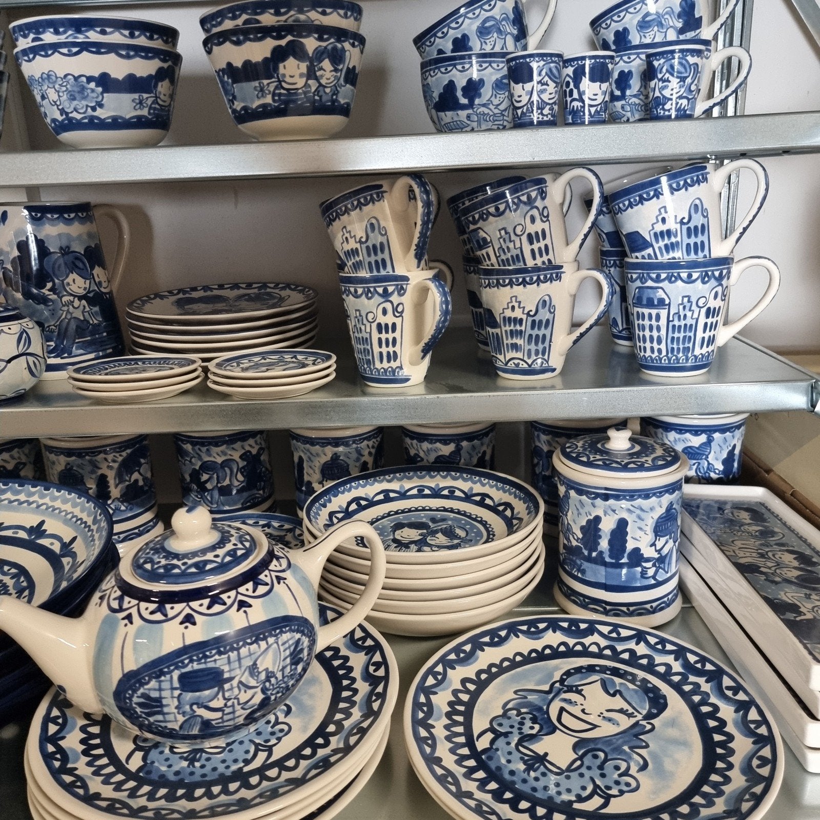 Delfts Blond servies van Blond Amsterdam, Ophalen, Nieuw, Schaal of Schalen, Delftsblauw
