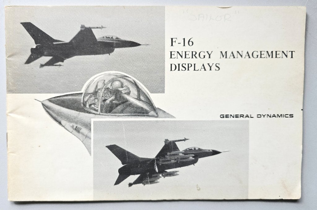 F-16 Energy Management Display boekje, Verzenden, Gebruikt, Boek of Tijdschrift