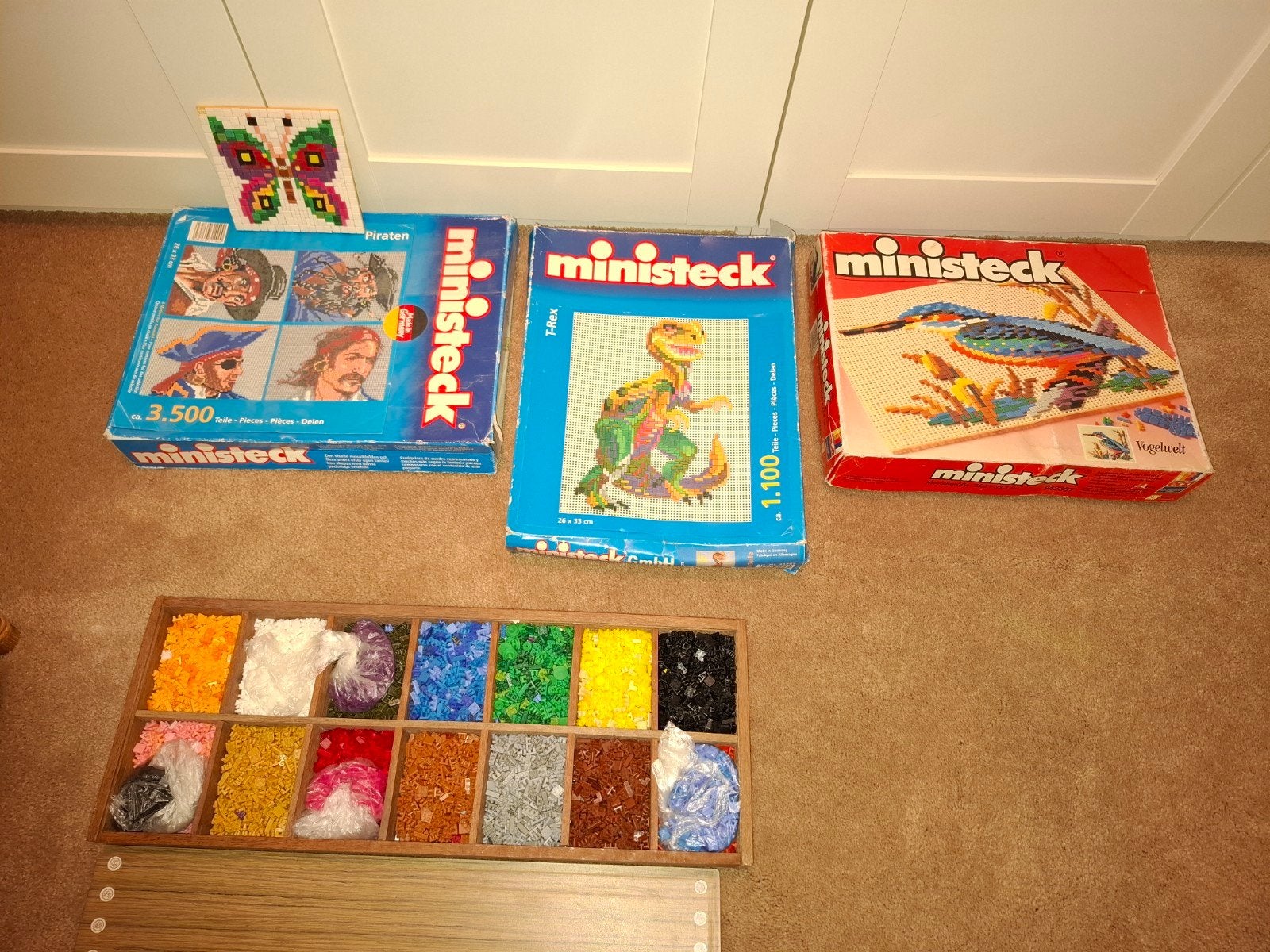 Ministeck Collectie: 3 dozen en losse steentjes, Hobby en Vrije tijd, Ophalen of Verzenden, Gebruikt, Box-set