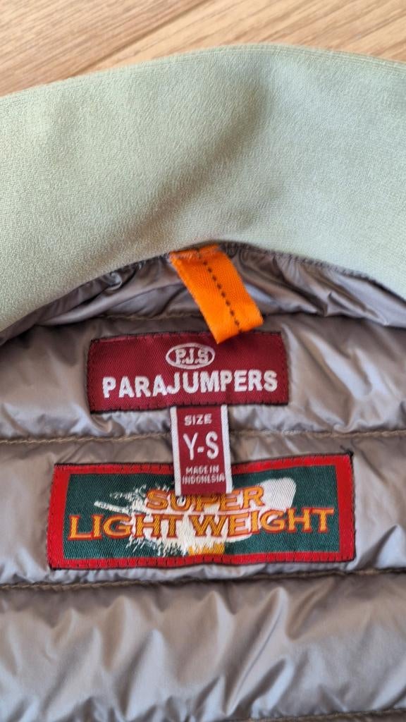 Parajumpers lichtgroene zomerjas, maat Y-S, Jongen of Meisje, Ophalen of Verzenden, Zo goed als nieuw, Parajumpers