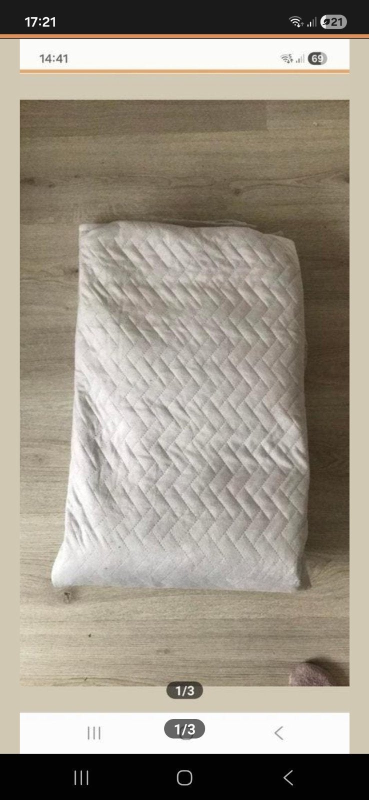 Grote NIEUWE sprei, Ophalen, Deken of Dekbed, Grijs, Nieuw