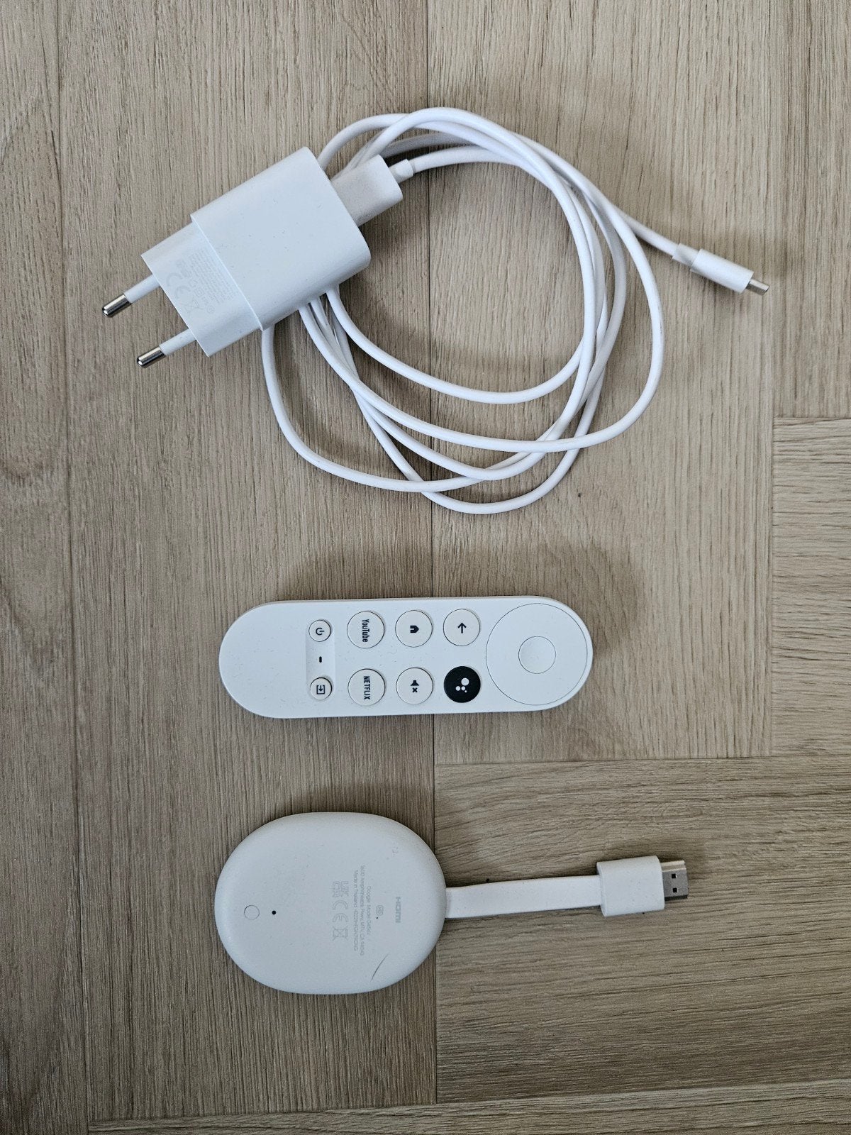 Google Chromecast met Google TV (HD) - Wit, Ophalen of Verzenden, Zo goed als nieuw, HDMI, Zonder harde schijf