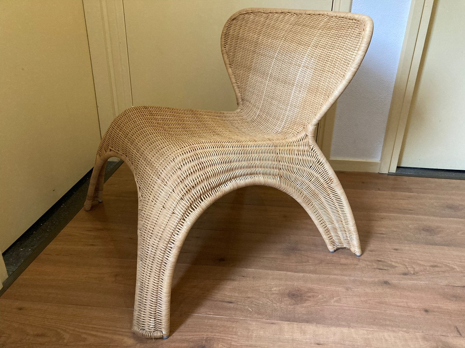 Rotan vintage fauteuil / stoel Ikea, Ophalen, Bruin, Riet of Rotan, Zweeds / landelijk