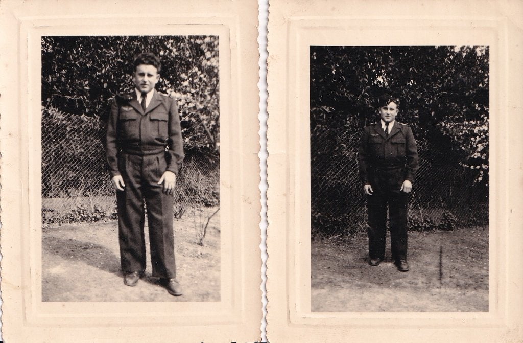 Originele Foto Set Militair Battledress Baret 2x, Ophalen of Verzenden, Nederland, Foto of Poster
