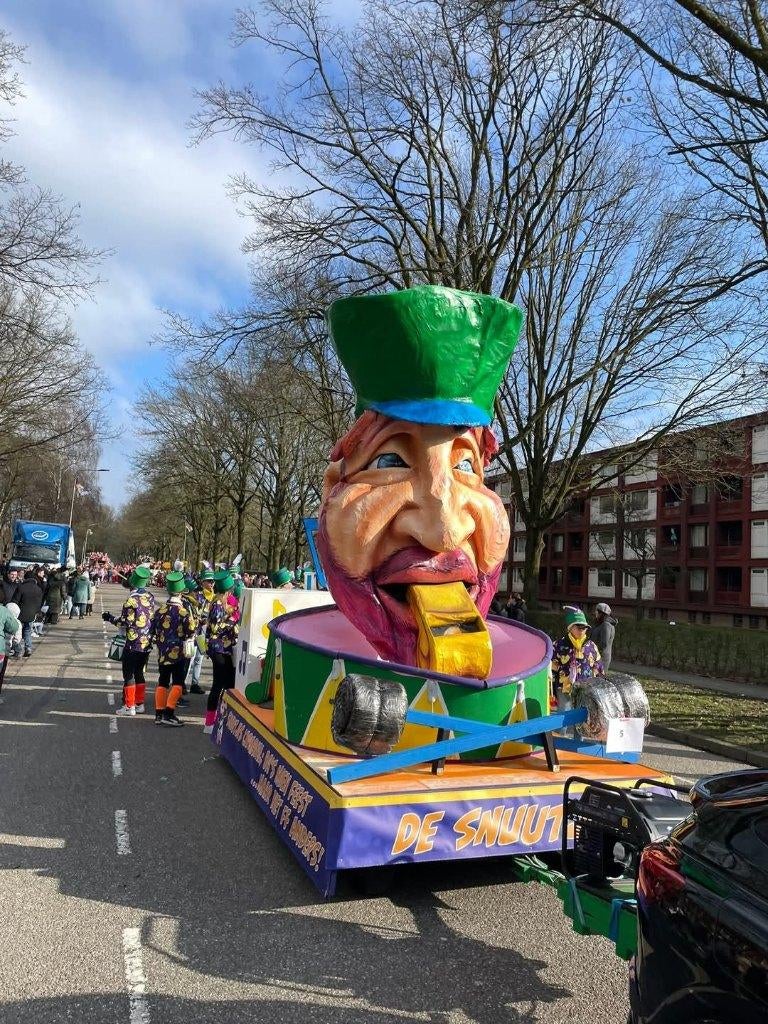 Unieke kop van praalwagen, blikvanger voor de optocht!, Hobby en Vrije tijd, Feestartikelen, Ophalen, Gebruikt, Carnaval