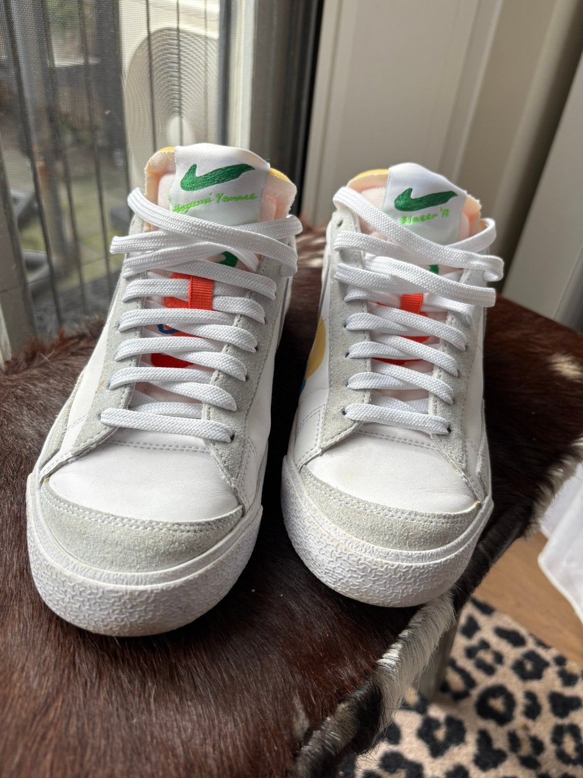 Wit leren Nike gympen sneakers maat 40, Ophalen of Verzenden, Zo goed als nieuw, Wit