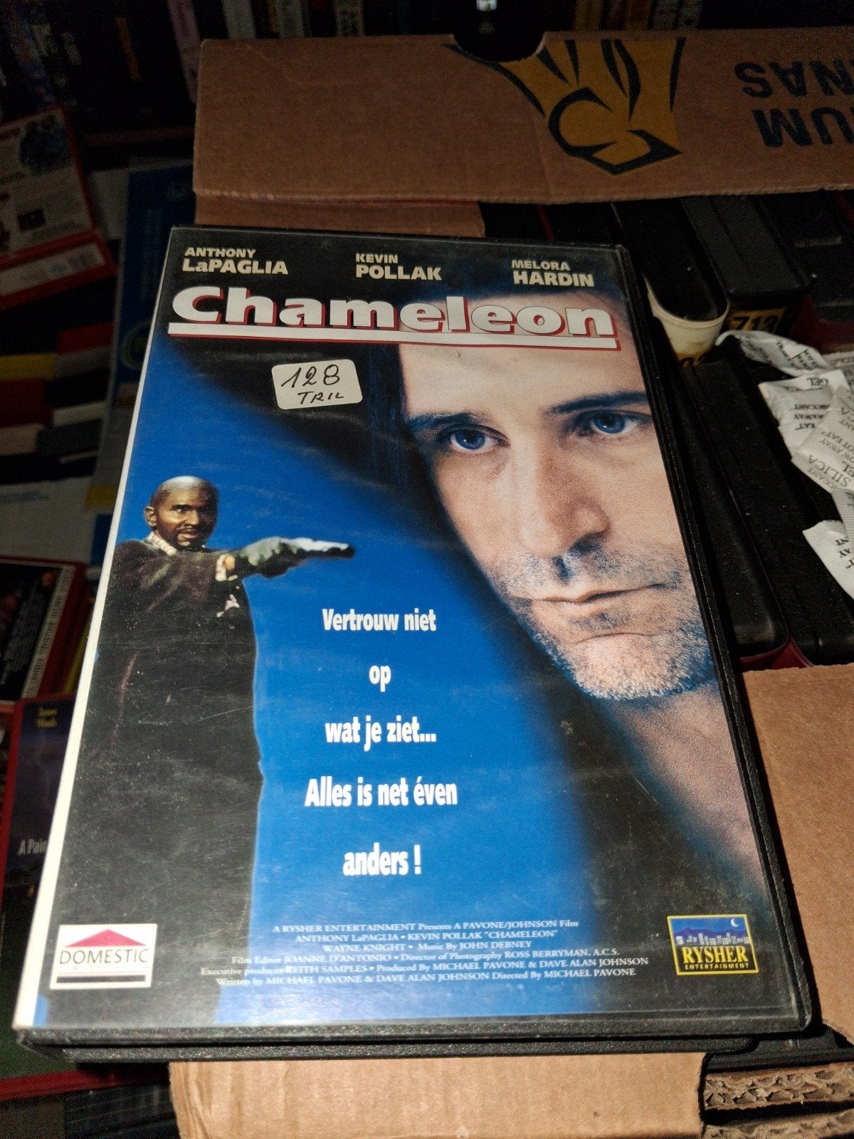 Vhs ex-rental  - Chameleon, Cd's en Dvd's, VHS | Film, Vanaf 16 jaar, Ophalen of Verzenden, Gebruikt, Horror