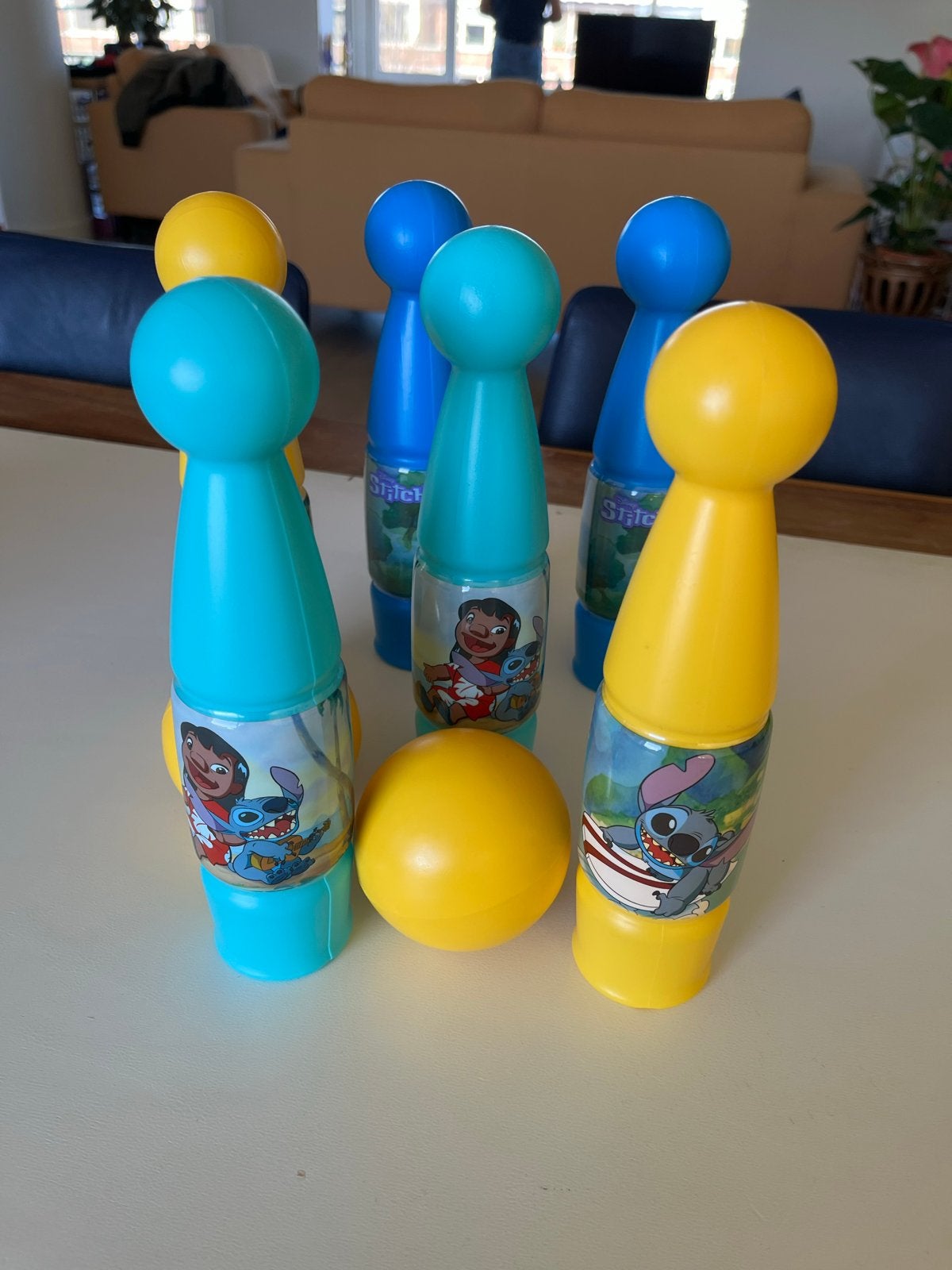 Disney Stitch Bowling Set - 7-delig, Ophalen of Verzenden, Zo goed als nieuw, Jongen of Meisje