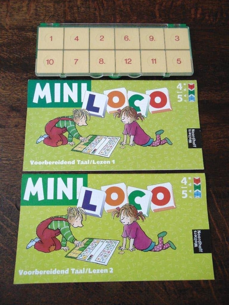 Mini Loco met Twee Boekjes Voorbereidend Taal Lezen 1 en 2, Ophalen of Verzenden, Gebruikt, Puzzelen