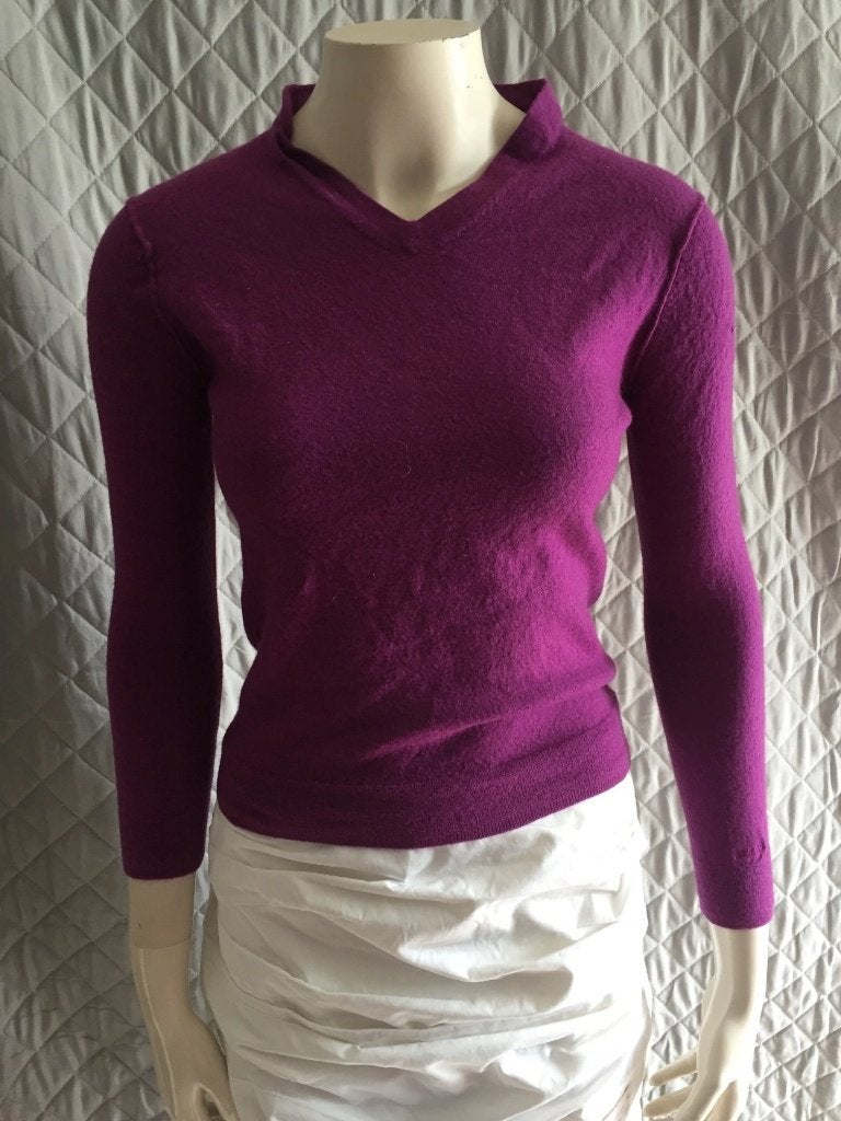 Mexx wollen trui XS paars (1B15), Tweedehands verkoop, Tweedehands verkoop, Paars, Ophalen of Verzenden