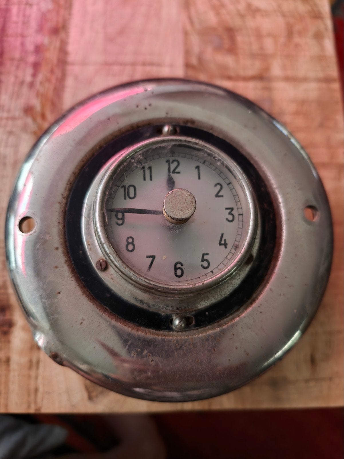 Vintage Inbouw Klokje met Lampfitting - Uniek Design, Verzenden