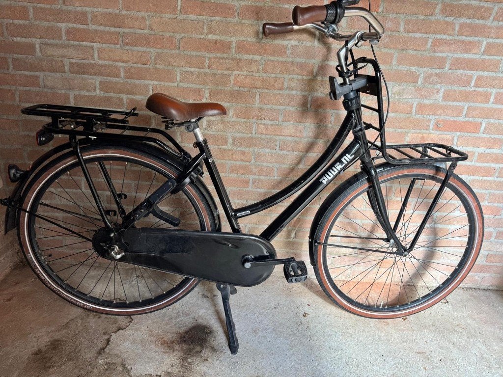Puurnl (gazelle) damesfiets met voordrager en bagagedrager, Ophalen, Gebruikt