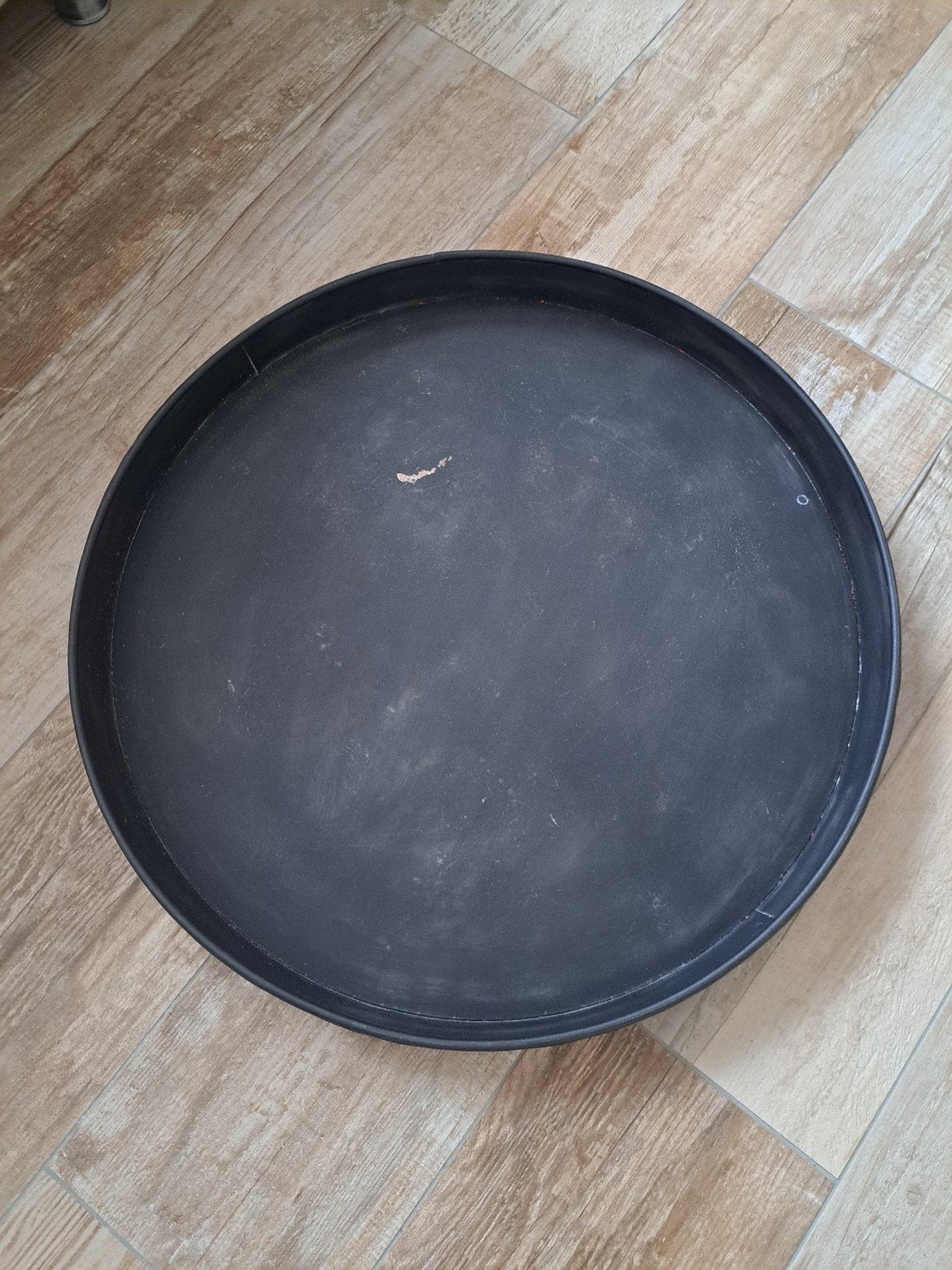 Metalen dienblad 67 cm, Ophalen, Gebruikt, Rond, Metaal