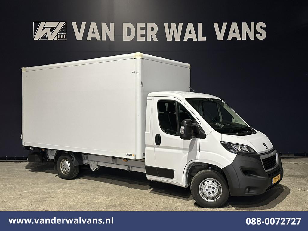 Peugeot Boxer 2.2 BlueHDi 141pk Bakwagen 436cm Lang Laadklep, Voorwielaandrijving, Stof, Gebruikt, 4 cilinders
