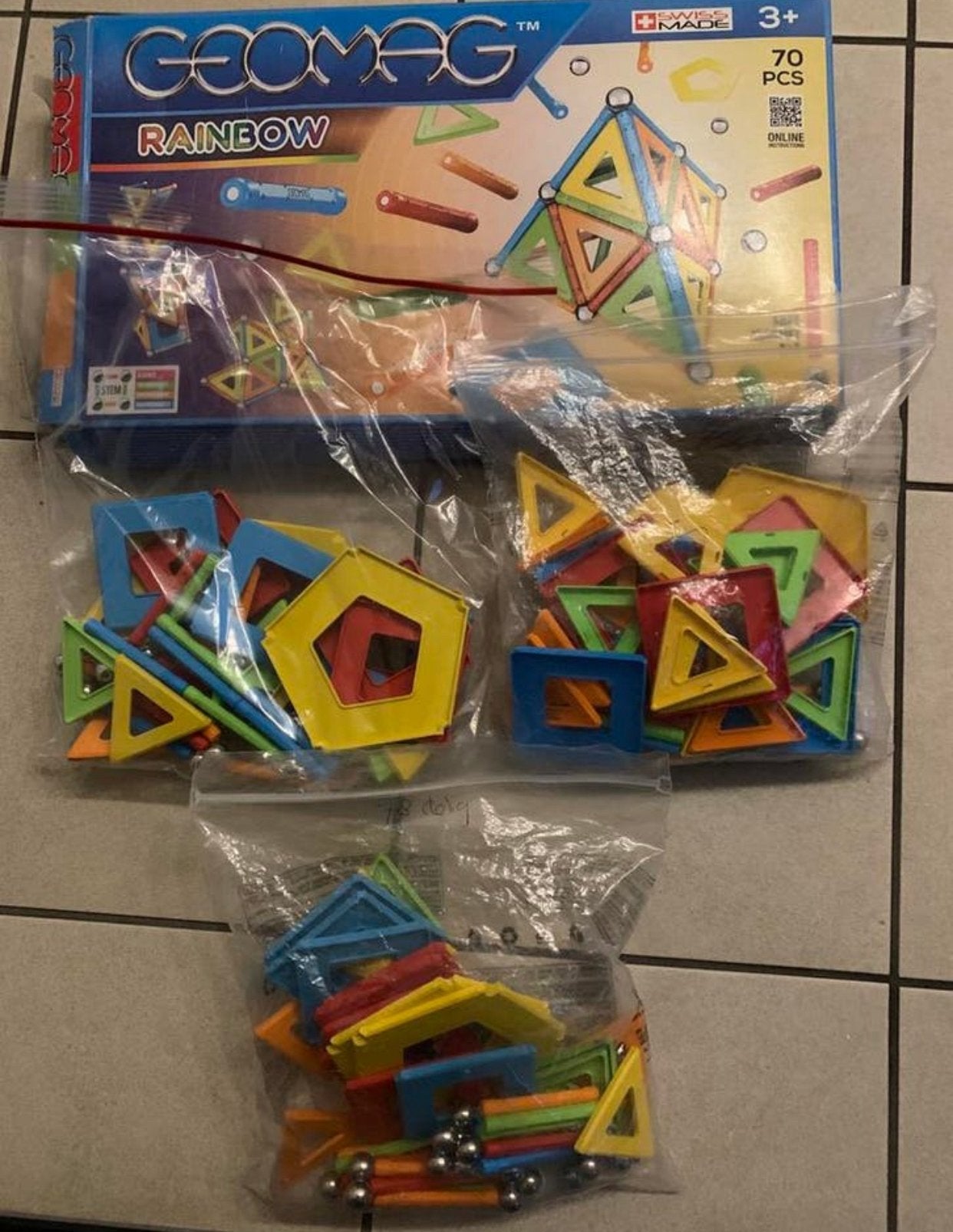 Geomag 3 sets van 70, Ophalen of Verzenden, Zo goed als nieuw