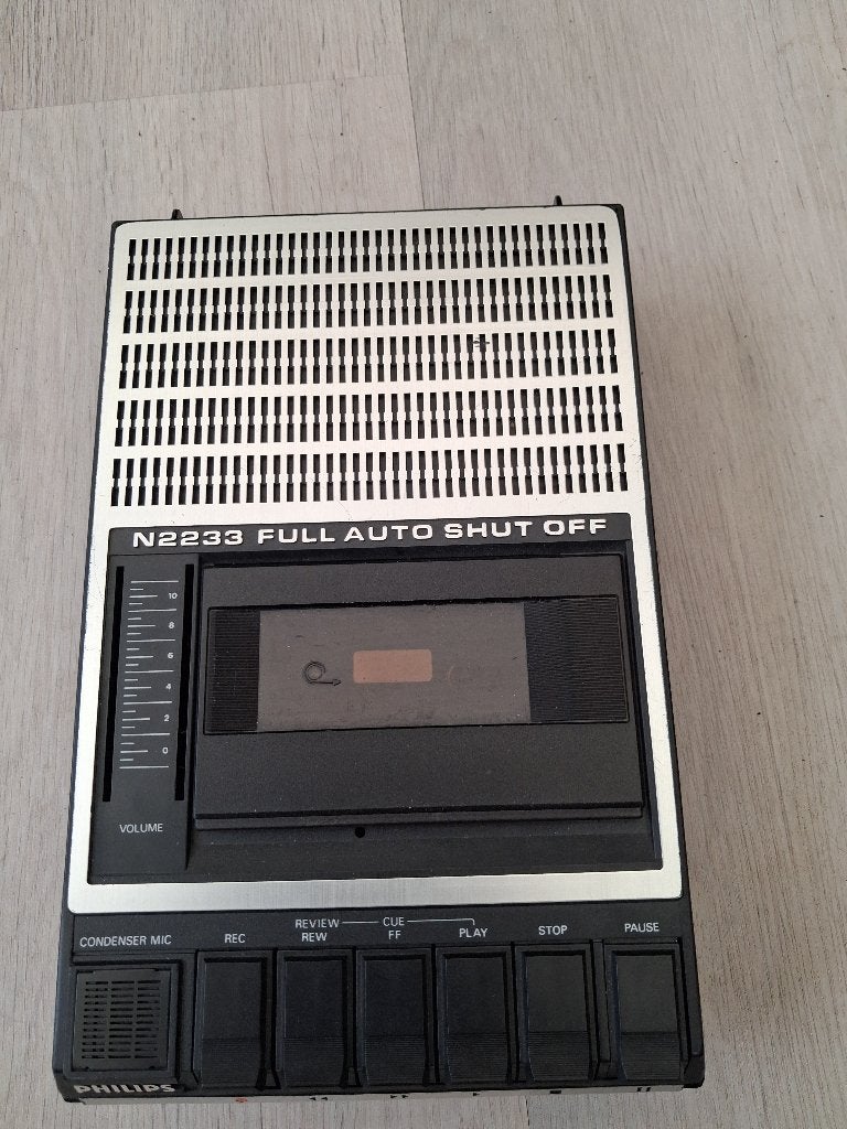 Philips N2233 taperecorder vintage, Ophalen of Verzenden, Enkel, Philips