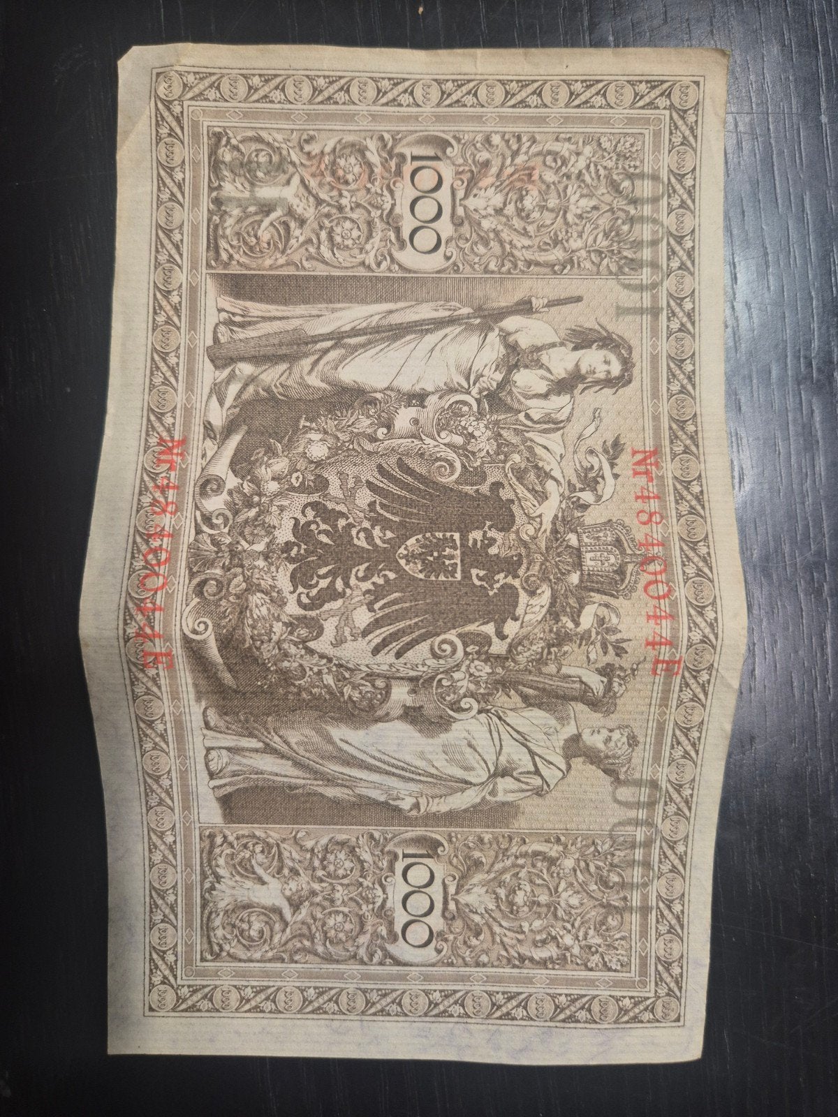 Historisch 1000 Mark biljet uit Duitsland (1910), Postzegels en Munten, Bankbiljetten | Europa | Eurobiljetten, Ophalen of Verzenden