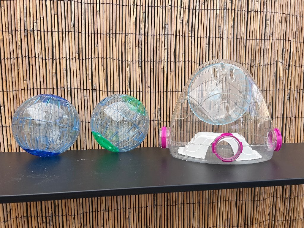 Hamster/knaagdier speelgoed speelpark, Ophalen, Zo goed als nieuw, Loopwiel of Rad