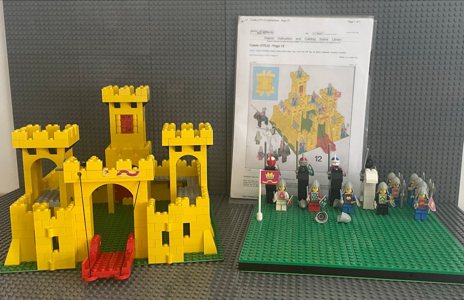 Lego gele Kasteel 375-2 (1978), Kinderen en Baby's, Speelgoed | Duplo en Lego, Gebruikt, Lego, Complete set, Compleet, Inclusief accessoires